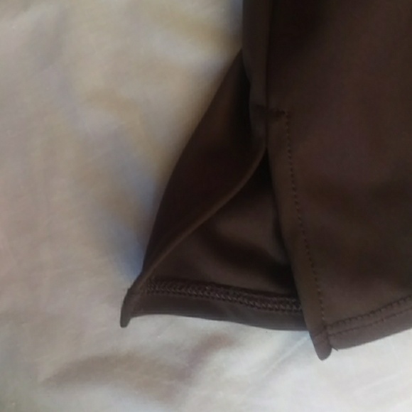 Swim brown tank dress padded with splits - Picture 8 of 8